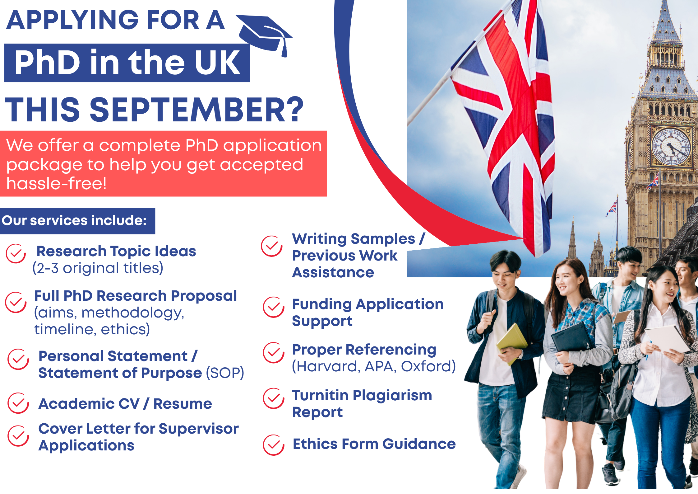 Applying for a PhD in the UK for the September 2025