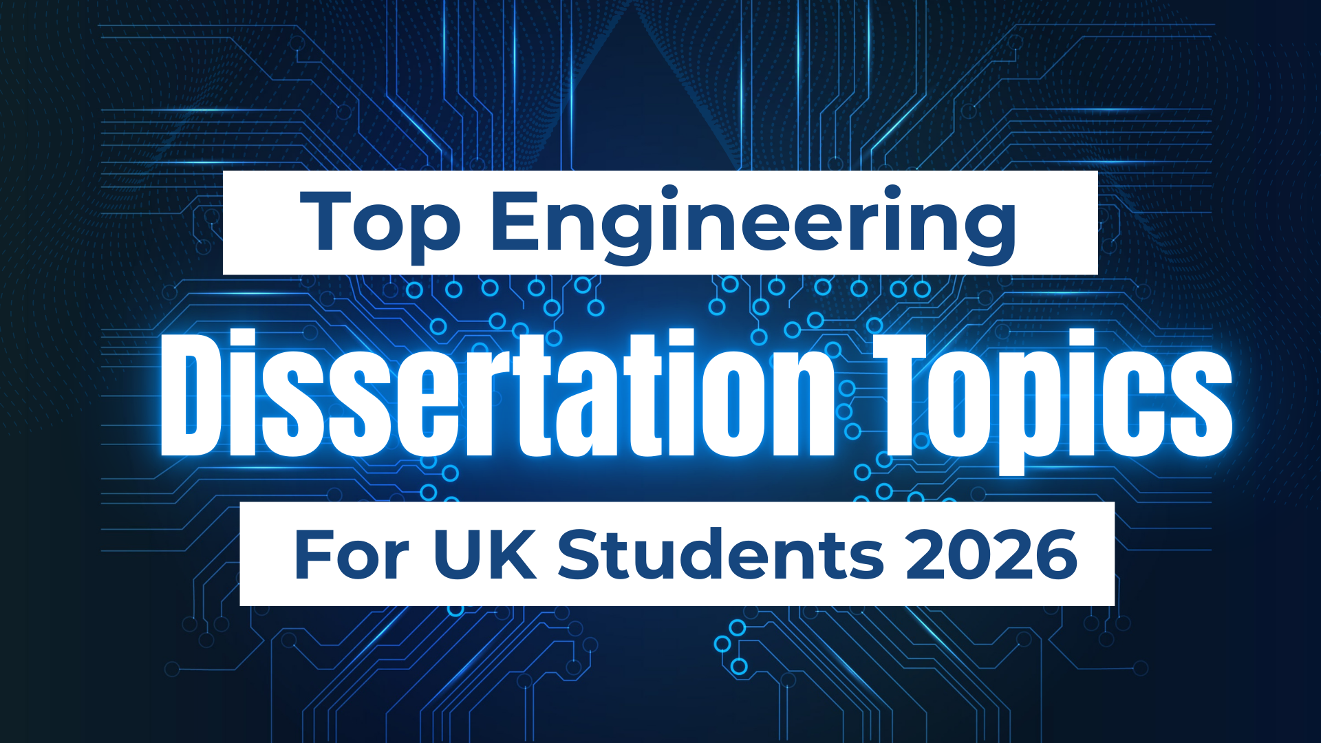 Top engineering dissertation Topics for UK Students 2026