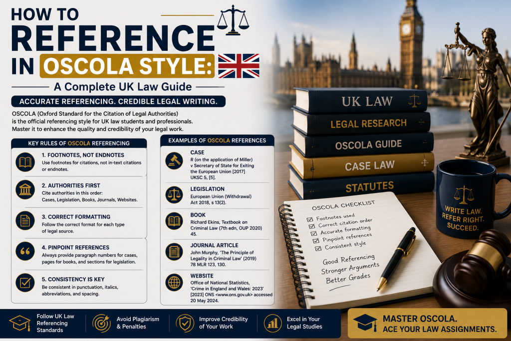How to Reference in OSCOLA Style: A Complete UK Law Guide