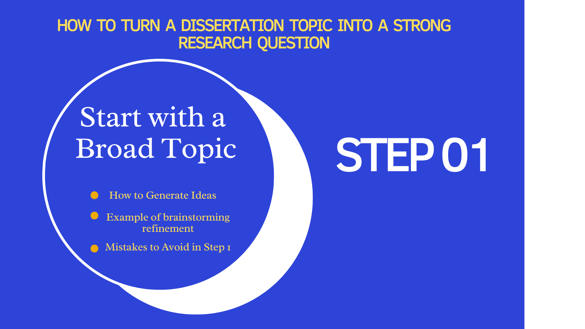 How to Turn a Dissertation Topic into a Strong Research Question