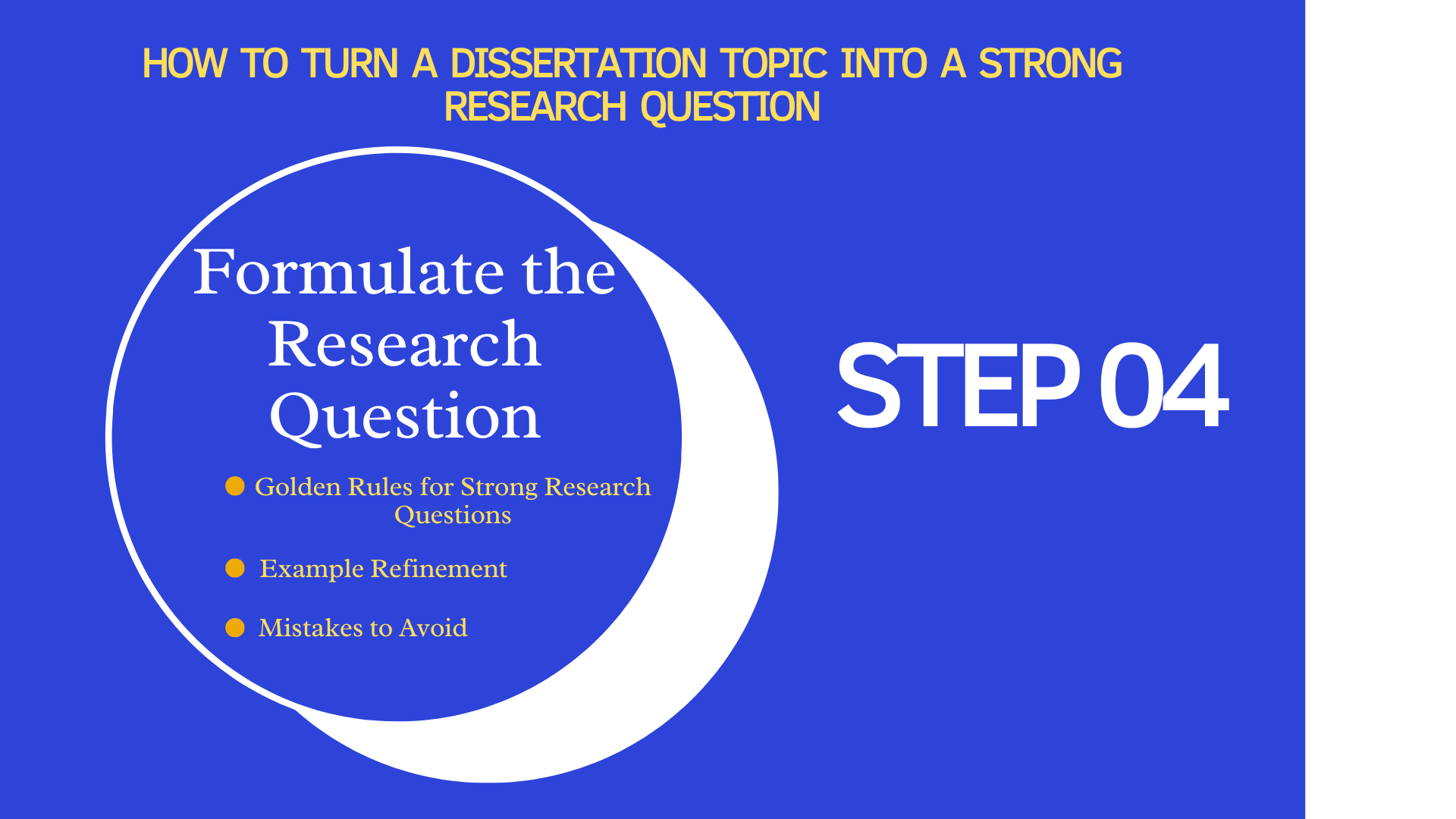 How to Turn a Dissertation Topic into a Strong Research Question