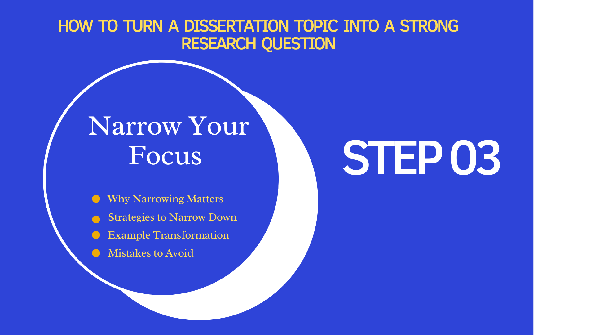 How to Turn a Dissertation Topic into a Strong Research Question