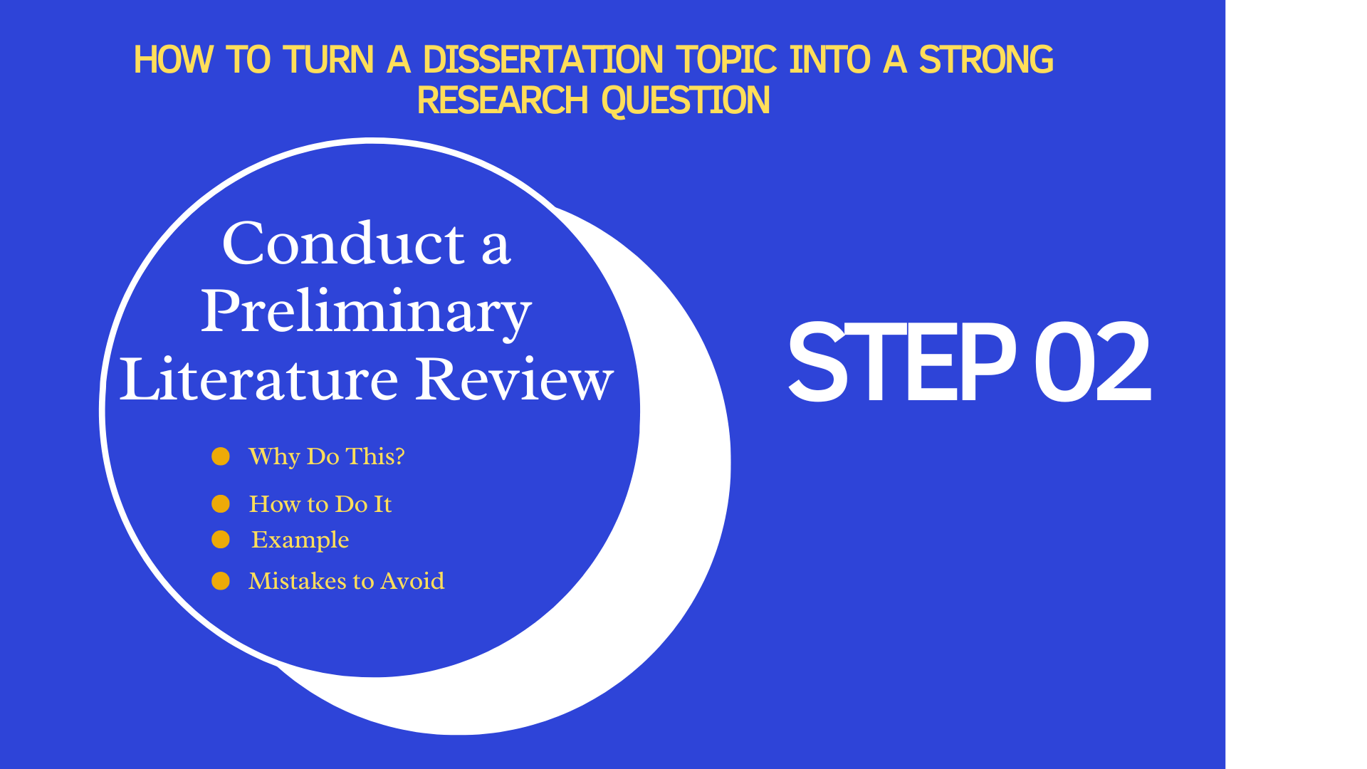 How to Turn a Dissertation Topic into a Strong Research Question