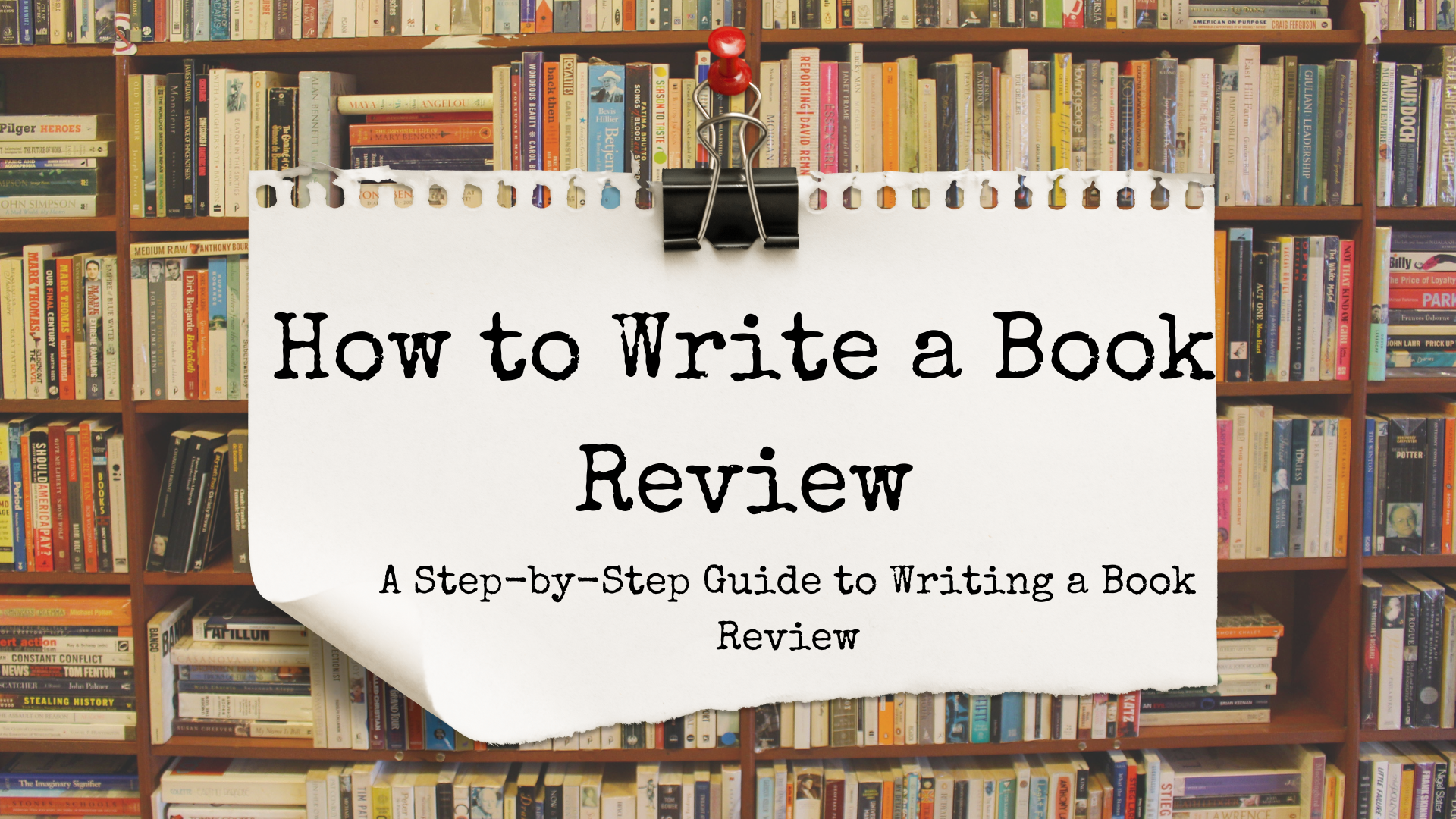 How to Write a Book Review