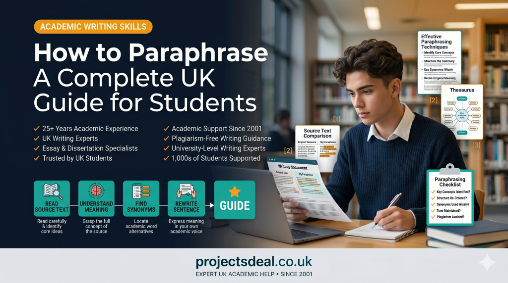 How to Paraphrase: A Complete UK Guide for Students 2 how to paraphrase