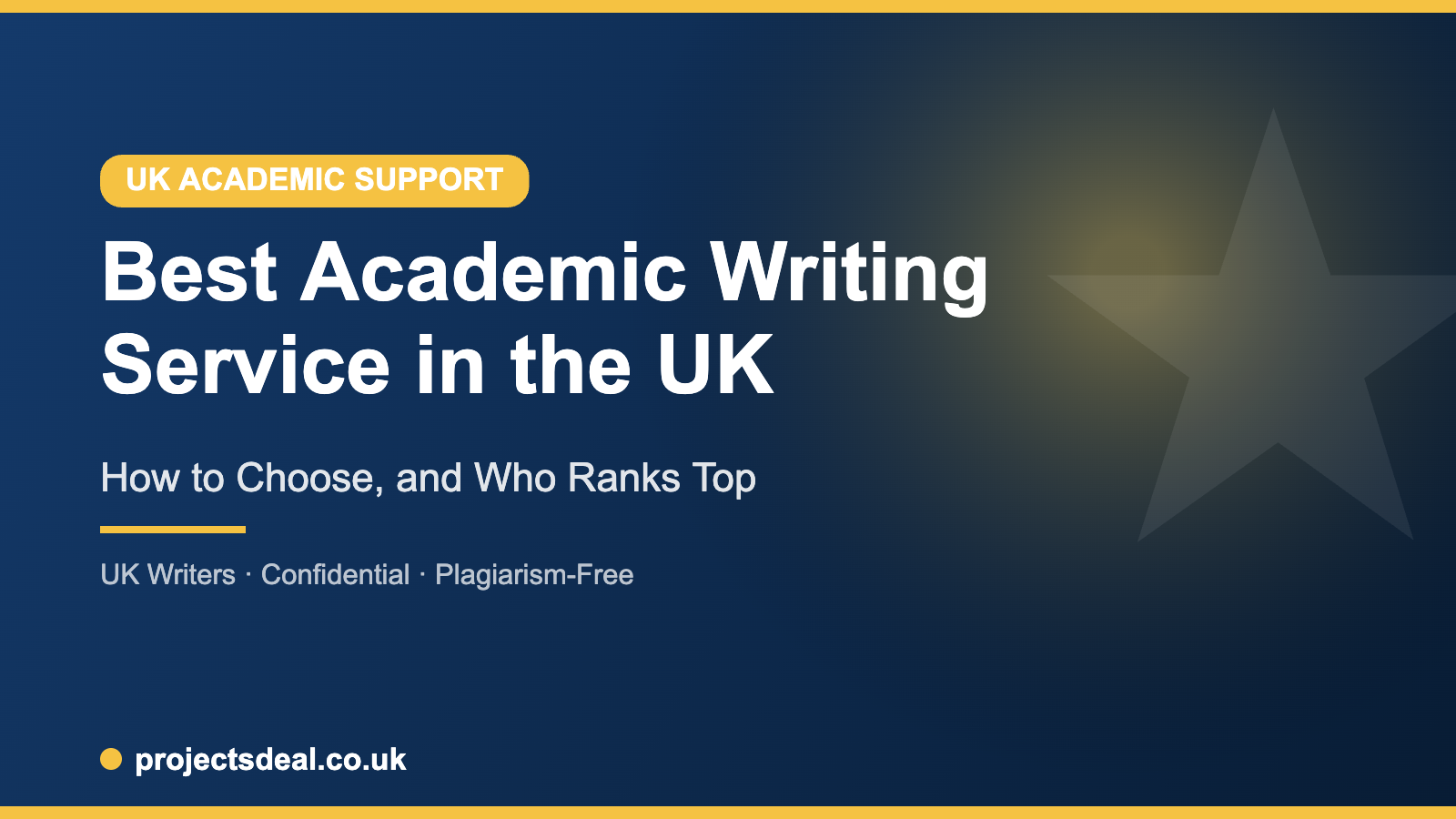 What Is the Best Academic Writing Service in the UK? (2026) 3 Best academic writing service in the UK