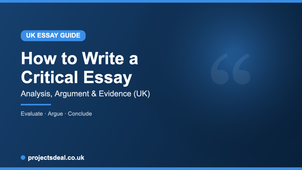 critical essay writing guide for UK students