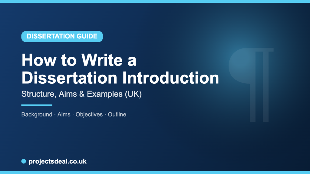 dissertation introduction structure for UK students