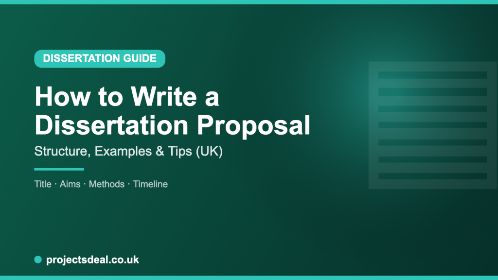 dissertation proposal structure for UK students