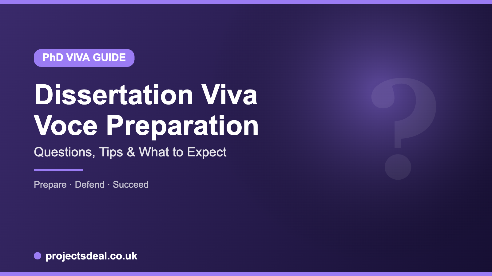 dissertation viva preparation tips