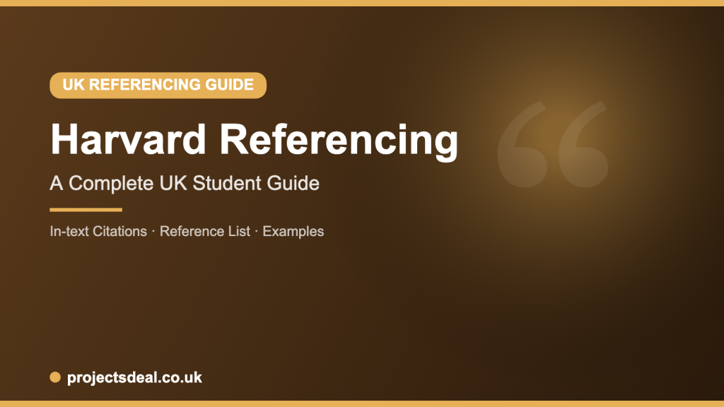 Harvard referencing guide for UK students