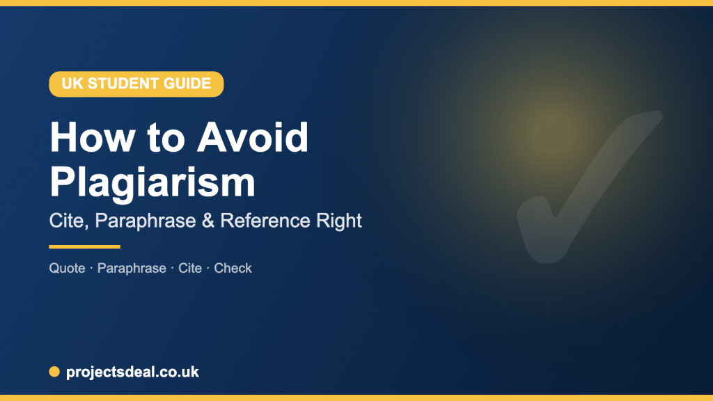 how to avoid plagiarism tips for UK students