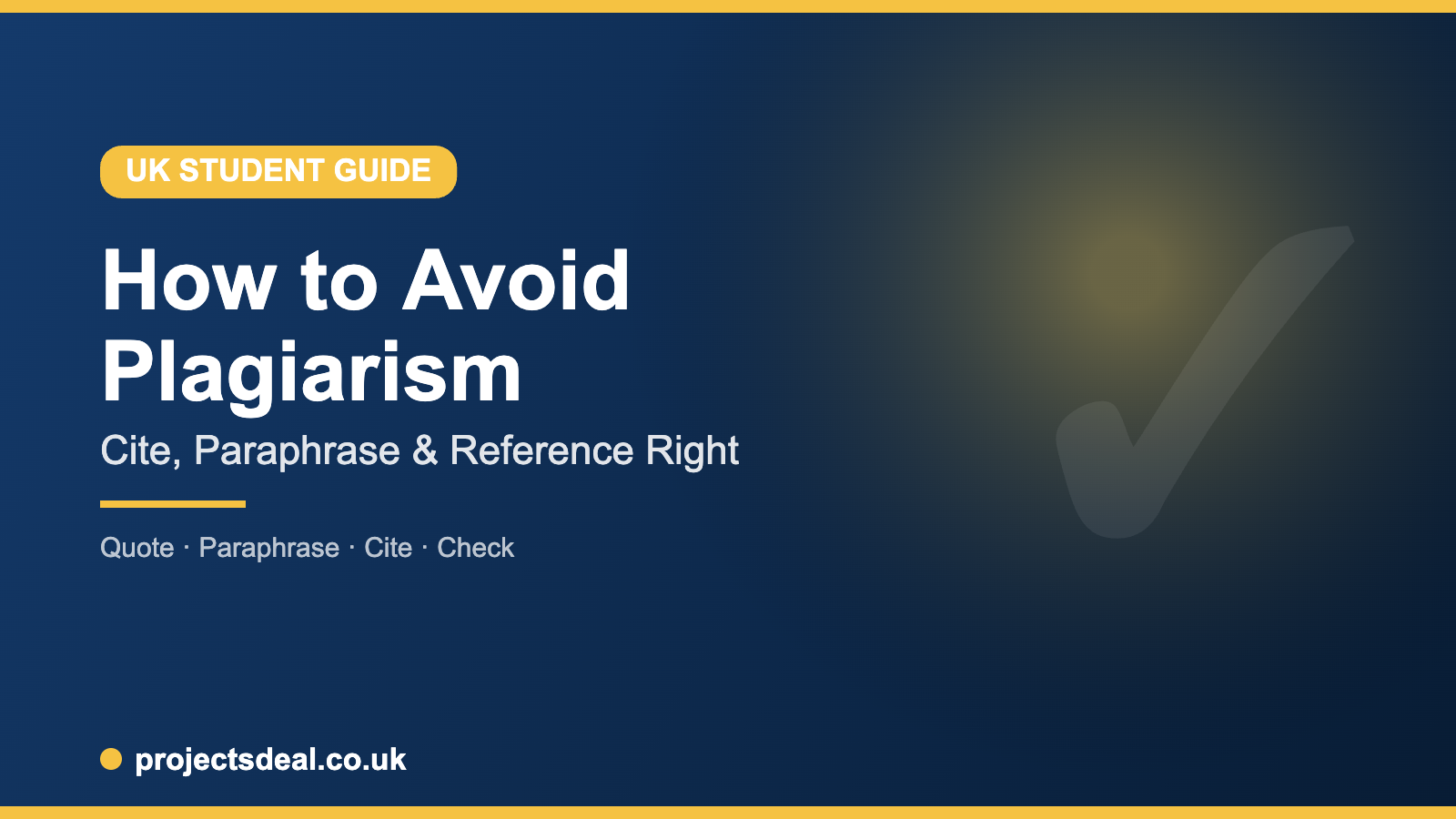 how to avoid plagiarism tips for UK students