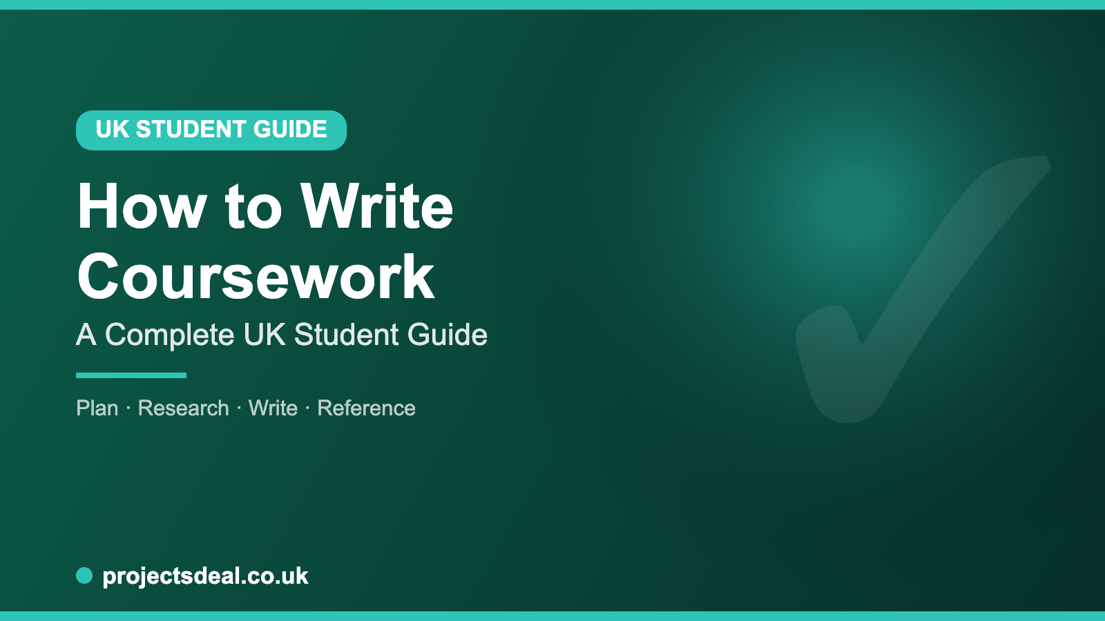 how to write coursework guide for UK students