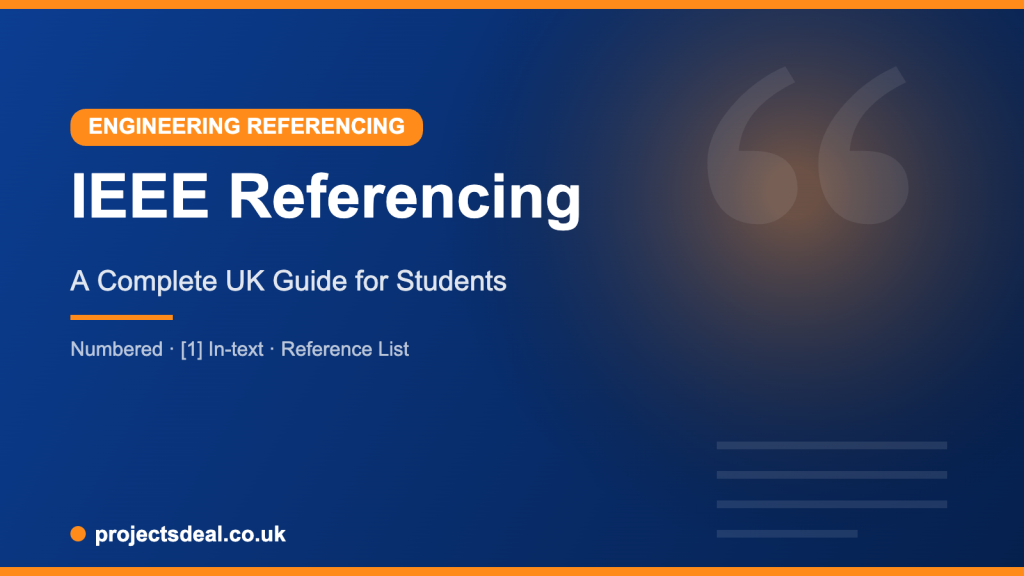 IEEE referencing guide for UK students