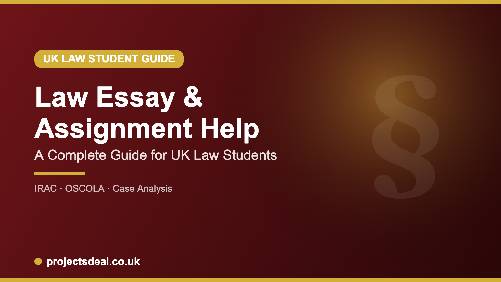 Law Essay and Assignment Help: A Complete Guide for UK Law Students 3 law essay writing guide for UK law students